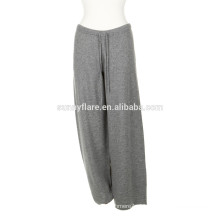 Mulher elegante 100% Cashmere Super Warm loose Pants